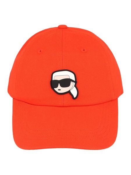 Cappello con visiera Karl Lagerfeld arancione