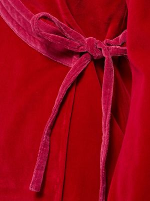 Aksamitna kurtka Maria De La Orden czerwona