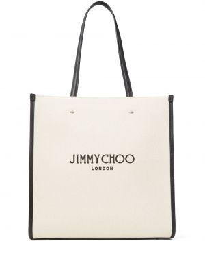 Borsa shopper Jimmy Choo argento