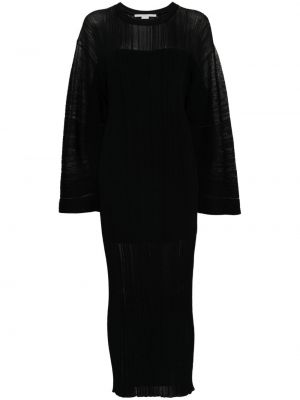 Midi šaty Stella Mccartney černé