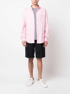 Košile s výšivkou Polo Ralph Lauren růžová