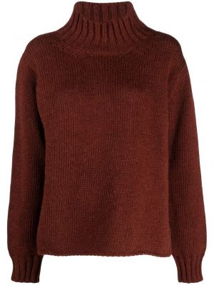 Chunky volneni pulover Margaret Howell rdeča