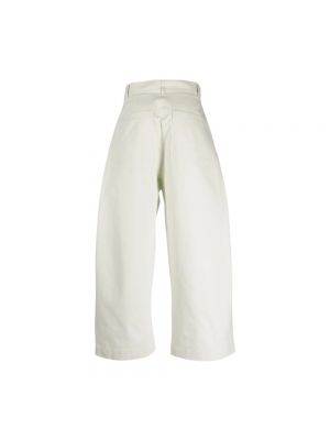 Spodnie bawełniane Studio Nicholson białe