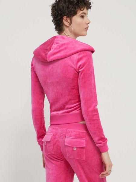 Kapucnis felső Juicy Couture rózsaszín