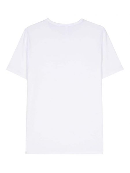 Bavlněné tričko s výšivkou Sun 68 bílé