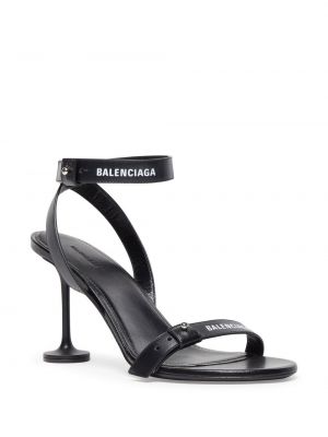 Kožené sandály Balenciaga černé