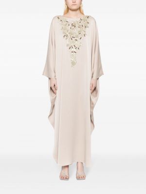 Kleid mit rundem ausschnitt Shatha Essa braun