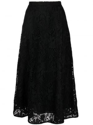 Čipkovaná sukňa Erdem čierna