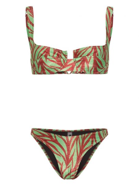 Bikini à imprimé à imprimé zèbre Reina Olga