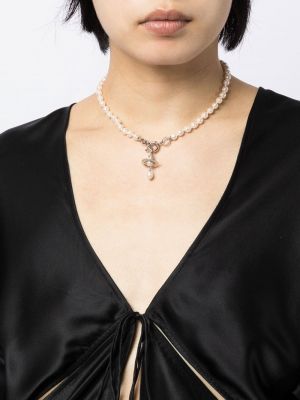 Collier avec perles Vivienne Westwood blanc
