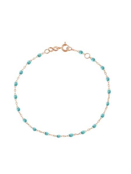 Armband mit perlen aus roségold Gigi Clozeau blau