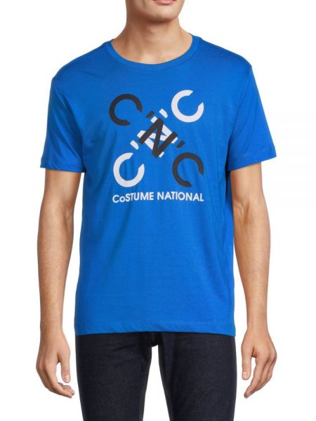 Футболка с логотипом C'N'C Costume National синий