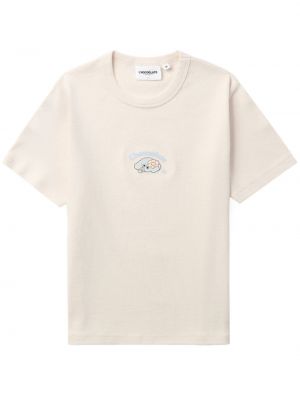 T-shirt en coton à imprimé Chocoolate blanc