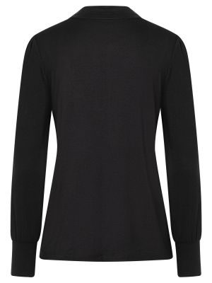 Marškinėliai ilgomis rankovėmis More & More juoda