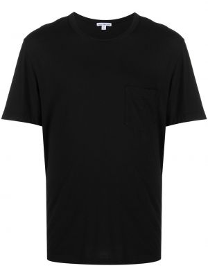 Camiseta con bolsillos James Perse negro
