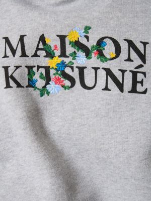 Çiçek kapüşonlu svetşört Maison Kitsuné gri