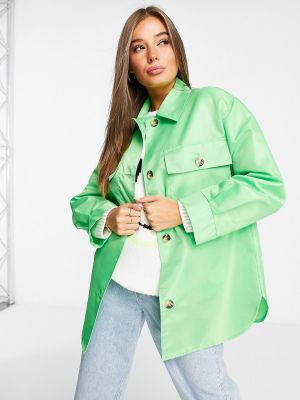 Нейлоновая куртка Asos зеленая