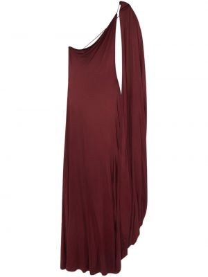 Aszimmetrikus szatén estélyi ruha Stella Mccartney piros