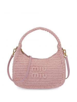 Τσάντα ώμου Miu Miu ροζ