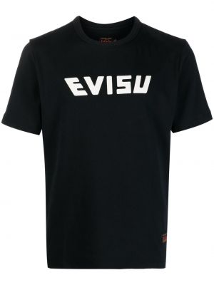 Raštuotas medvilninis marškinėliai Evisu