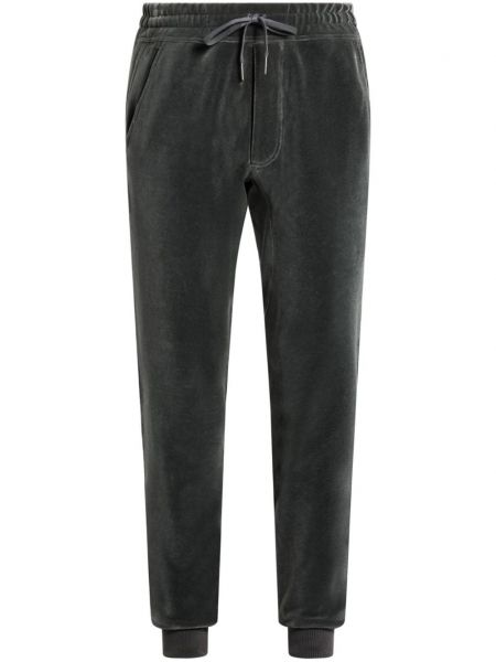 Sametové sportovní kalhoty Tom Ford šedé