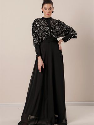 Šifonové šaty By Saygı černé
