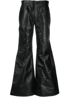 Δερμάτινο παντελόνι R13 μαύρο
