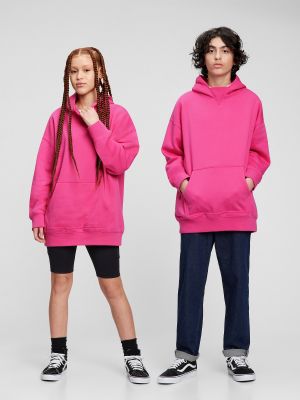 Oversize kapučdžemperis Gap rozā