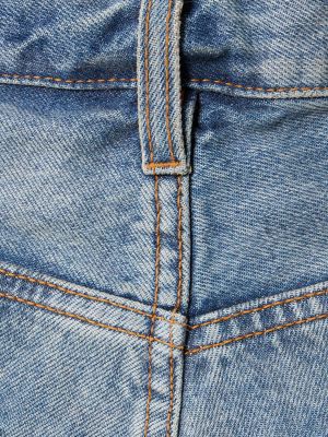 Bavlnené džínsové šortky Maison Margiela modrá