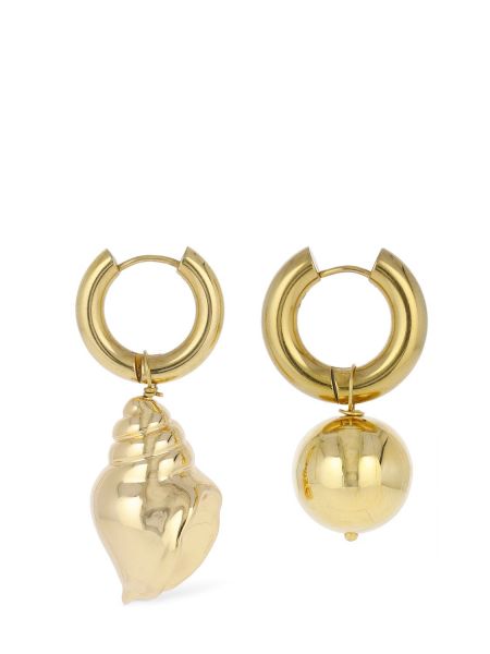 Pendientes con perlas asimétricos Timeless Pearly dorado
