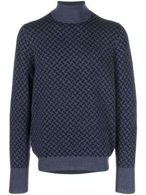 Кашмирен пуловер Drumohr синьо