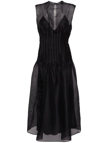 Ίσιο φόρεμα Khaite μαύρο