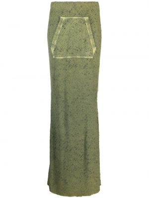 Džerzej dlhá sukňa Diesel zelená