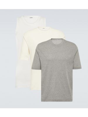 Camicia di cotone in jersey Jil Sander