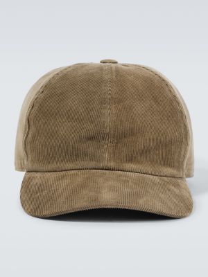 Haftowana czapka z daszkiem bawełniana Drkshdw By Rick Owens brązowa