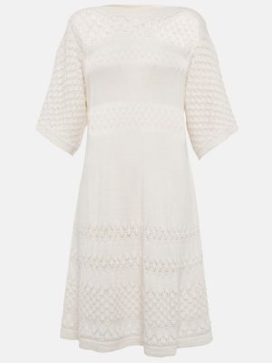 Vlněné midi šaty z alpaky See By Chloã© bílé