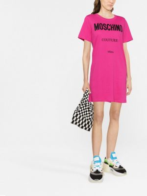 Kleid mit print Moschino