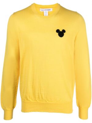 Camicia con scollo tondo Comme Des Garçons Shirt giallo