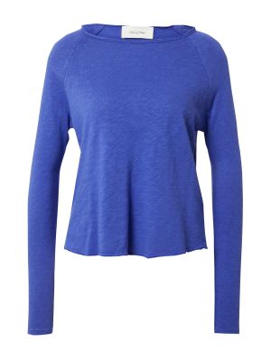Tričko s dlhými rukávmi American Vintage modrá