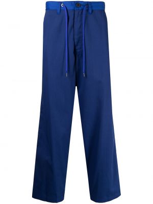 Ravne hlače Fumito Ganryu modra