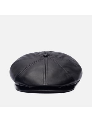 Кепка Kangol Faux Leather, L чёрный
