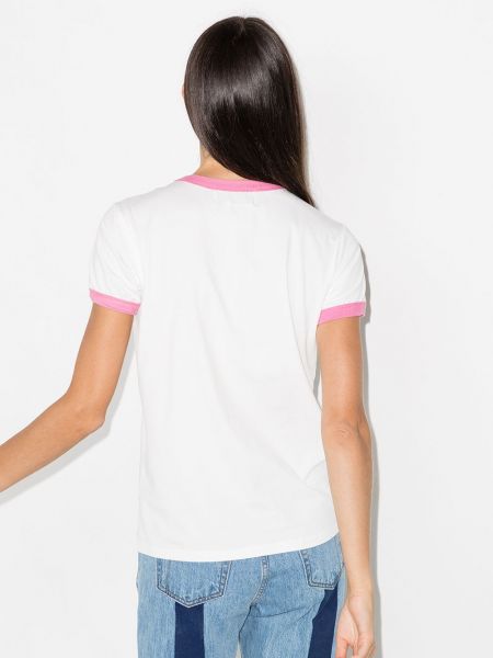 Bavlněné tričko s potiskem Natasha Zinko bílé
