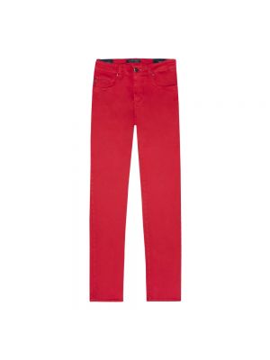 Czerwone proste spodnie Tramarossa