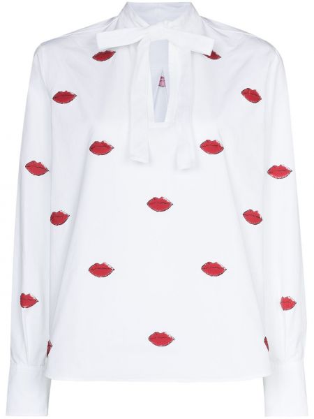 Camisa con estampado Valentino blanco