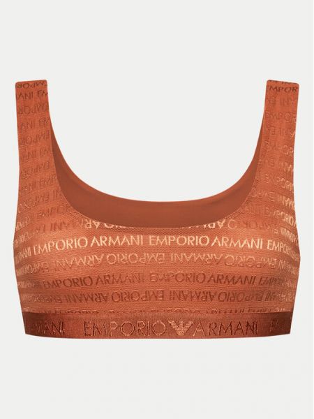 Biustonosz Emporio Armani Underwear brązowy