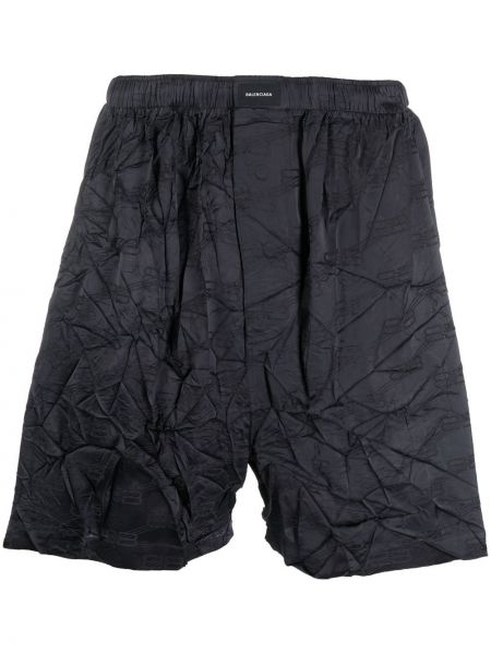 Pantaloni scurți din jacard Balenciaga gri
