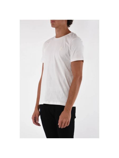 Camiseta con bordado de tela jersey Dondup blanco
