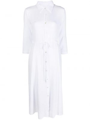 Biała sukienka midi bawełniana Honorine