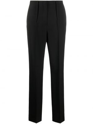 Spodnie wełniane slim fit Fendi czarne