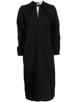 Μακρυμάνικη μάξι φόρεμα Vivetta μαύρο